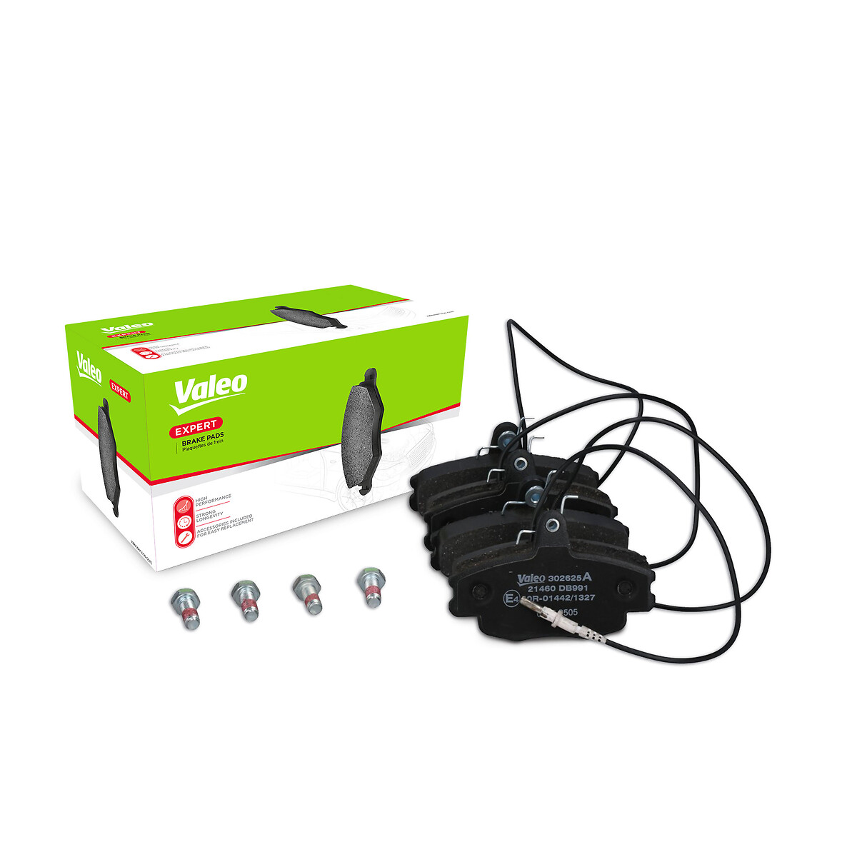 Jeu de 4 plaquettes de frein VALEO ref. 302625A